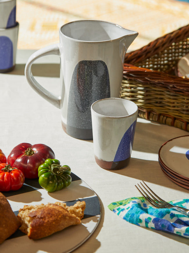 Silvia K Ceramics - Splash Hand-Glazed Terracotta Collection - Black - ABASK