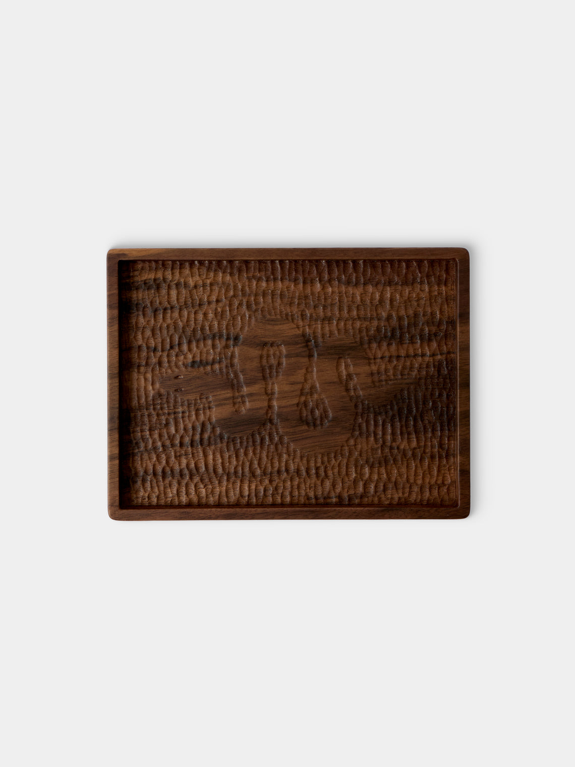 Droulers - Bosco Serpente II Hand-Carved Walnut Tray (8in/20cm) - Brown - ABASK - 