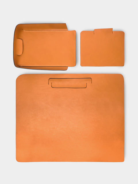 Oscar Maschera - Simone Leather Desk Set -  - ABASK - 