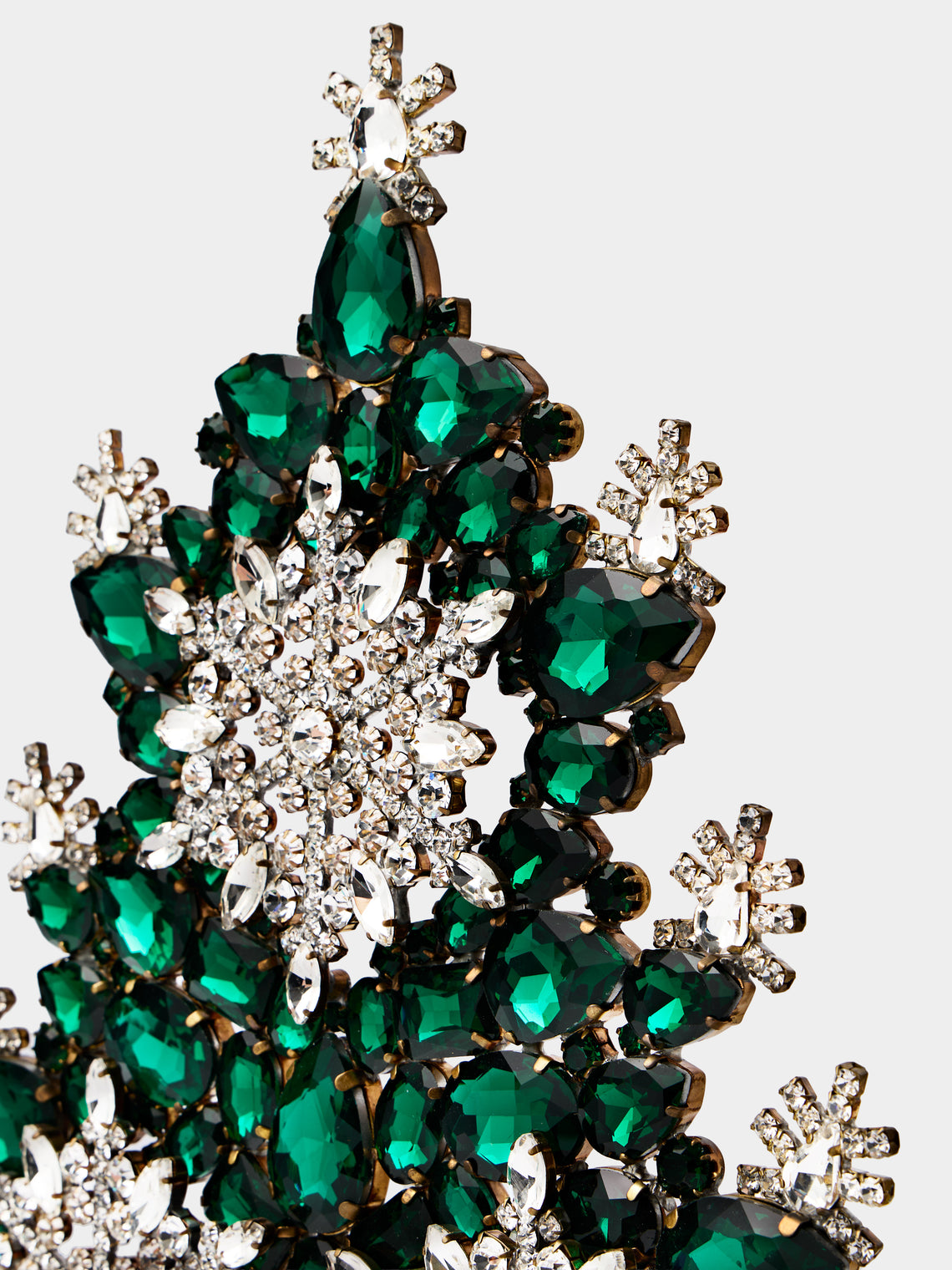 ABASK Decorations - Winter Wonderland Czech Crystal Tree - Green - ABASK