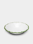 Atelier Soleil - Combed Edge Hand-Painted Ceramic Bowls (Set of 4) -  - ABASK - 