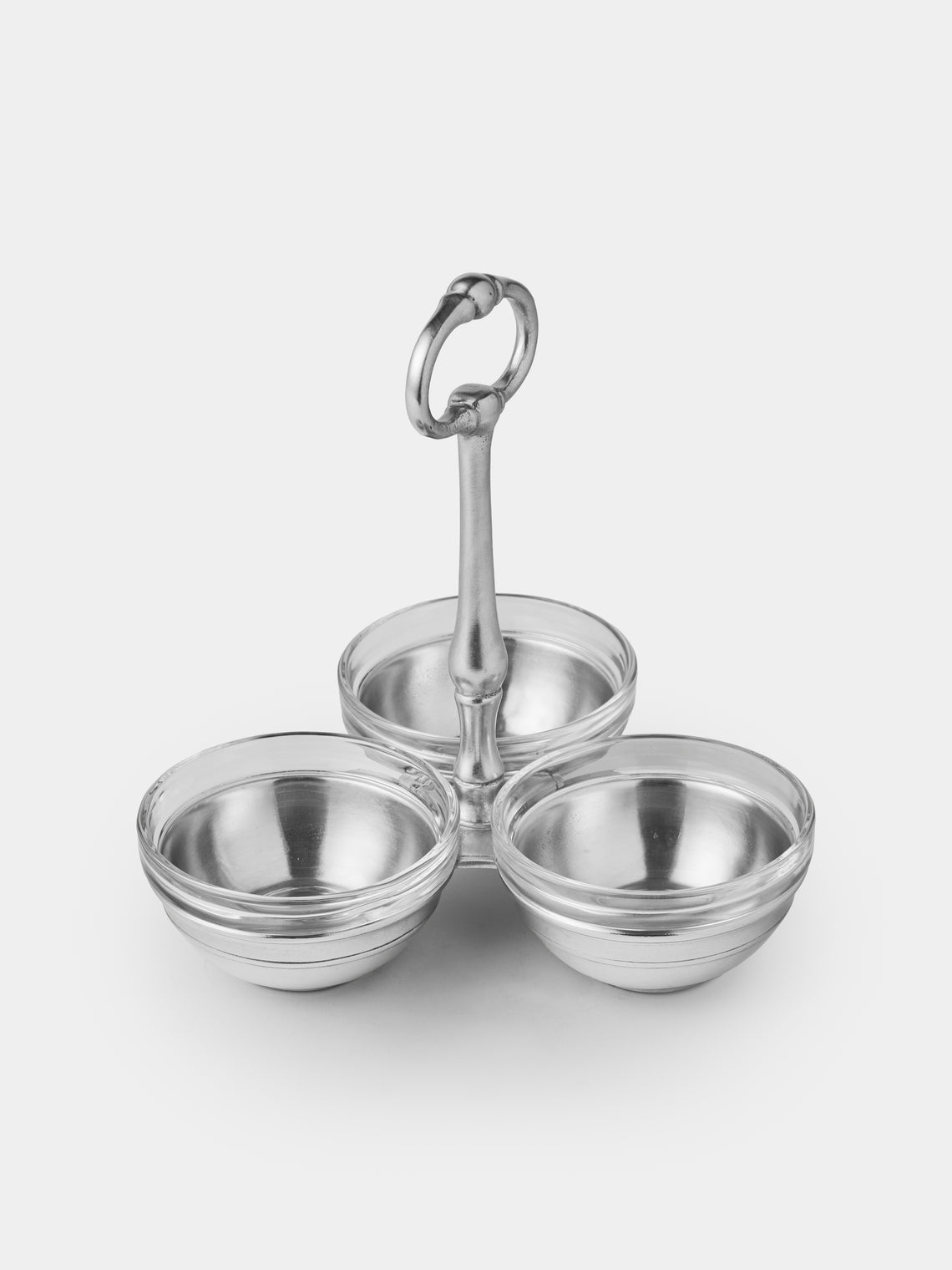 Cosi Tabellini - Osteria Pewter Condiment Holder - Silver - ABASK