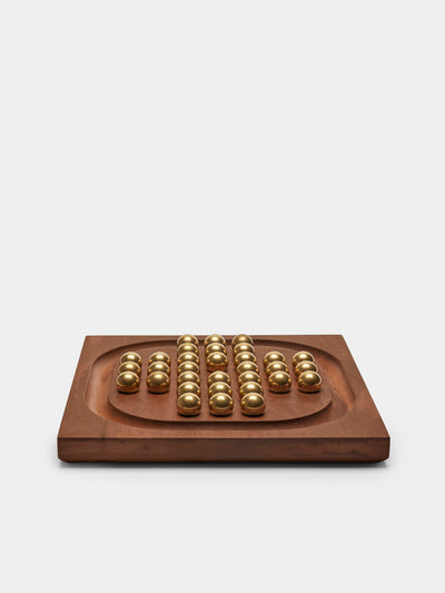 Corbet - Wood Solitaire Set - Dark Brown - ABASK - 