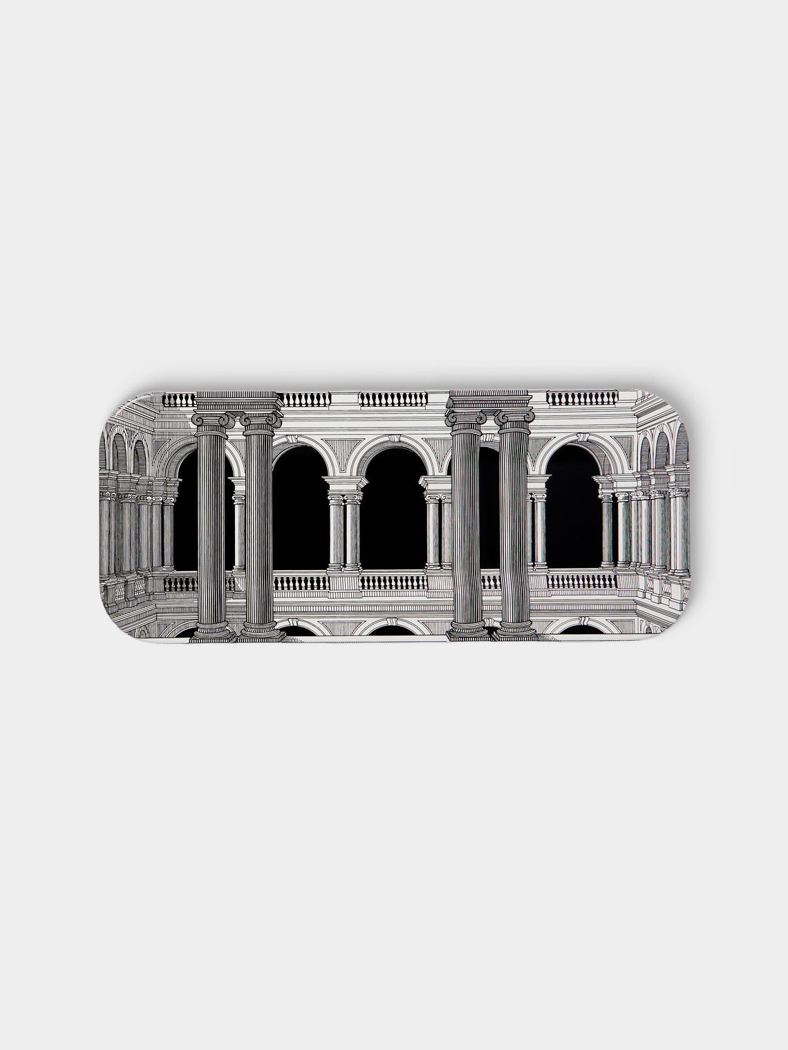 Fornasetti - Brera Wood Tray (23.5in/60cm) - Multiple - ABASK - 