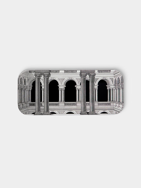 Fornasetti - Brera Wood Tray (23.5in/60cm) - Multiple - ABASK - 