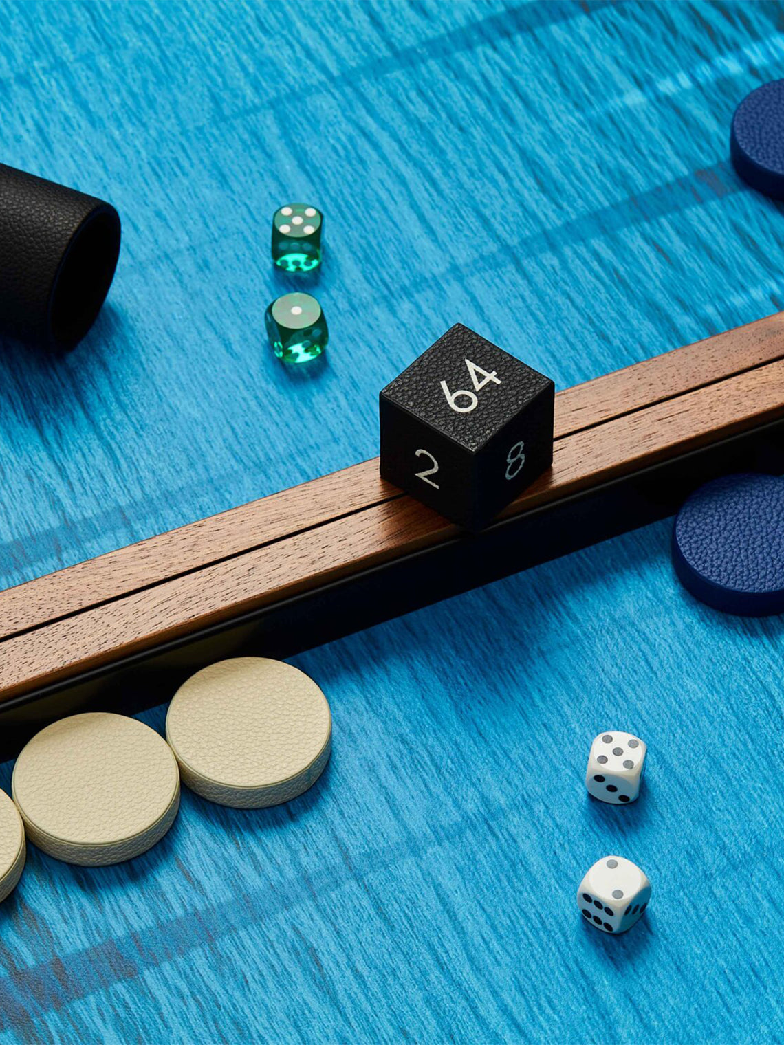 Alexandra Llewellyn - Ocean Leather & Wood Backgammon Set - Brown - ABASK