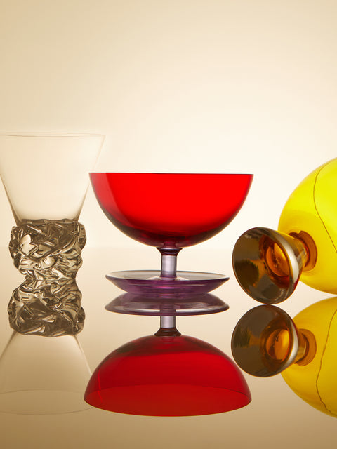 NasonMoretti - Archive Revival 1964 Hand-Blown Murano Glass Pompelmo Coupe Bowl -  - ABASK