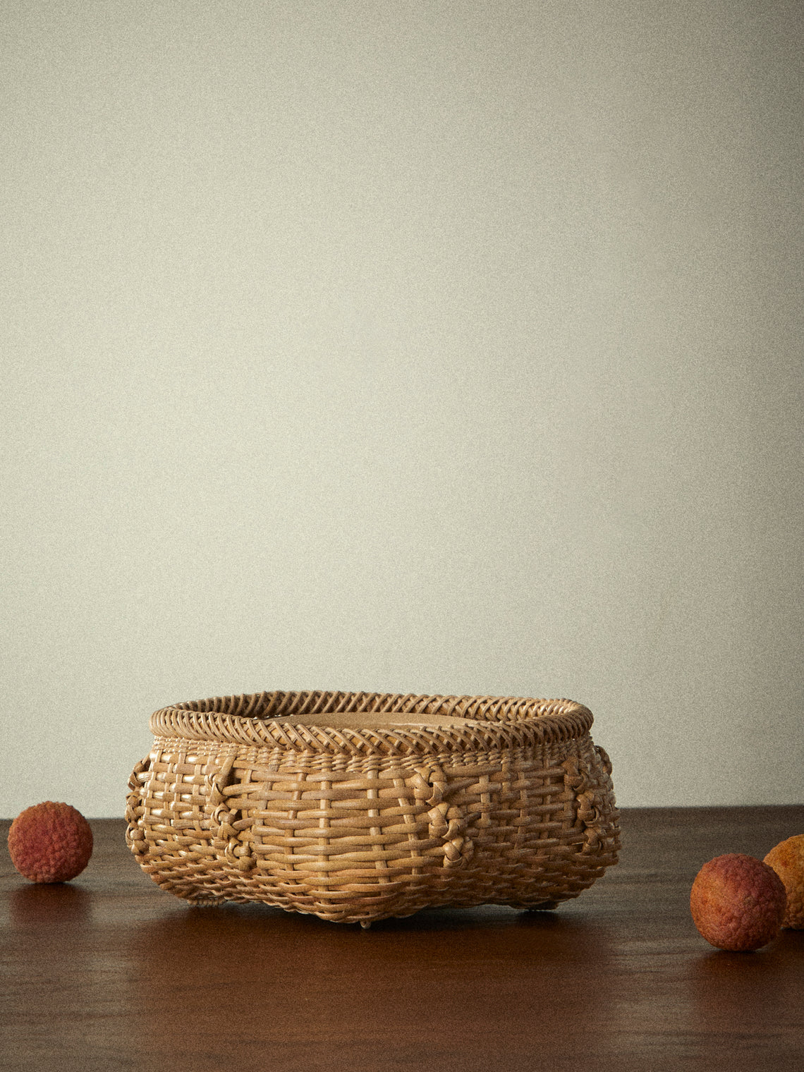 Junpei Kawaguchi - Hand-Braided Rattan Flower Basket - Brown - ABASK