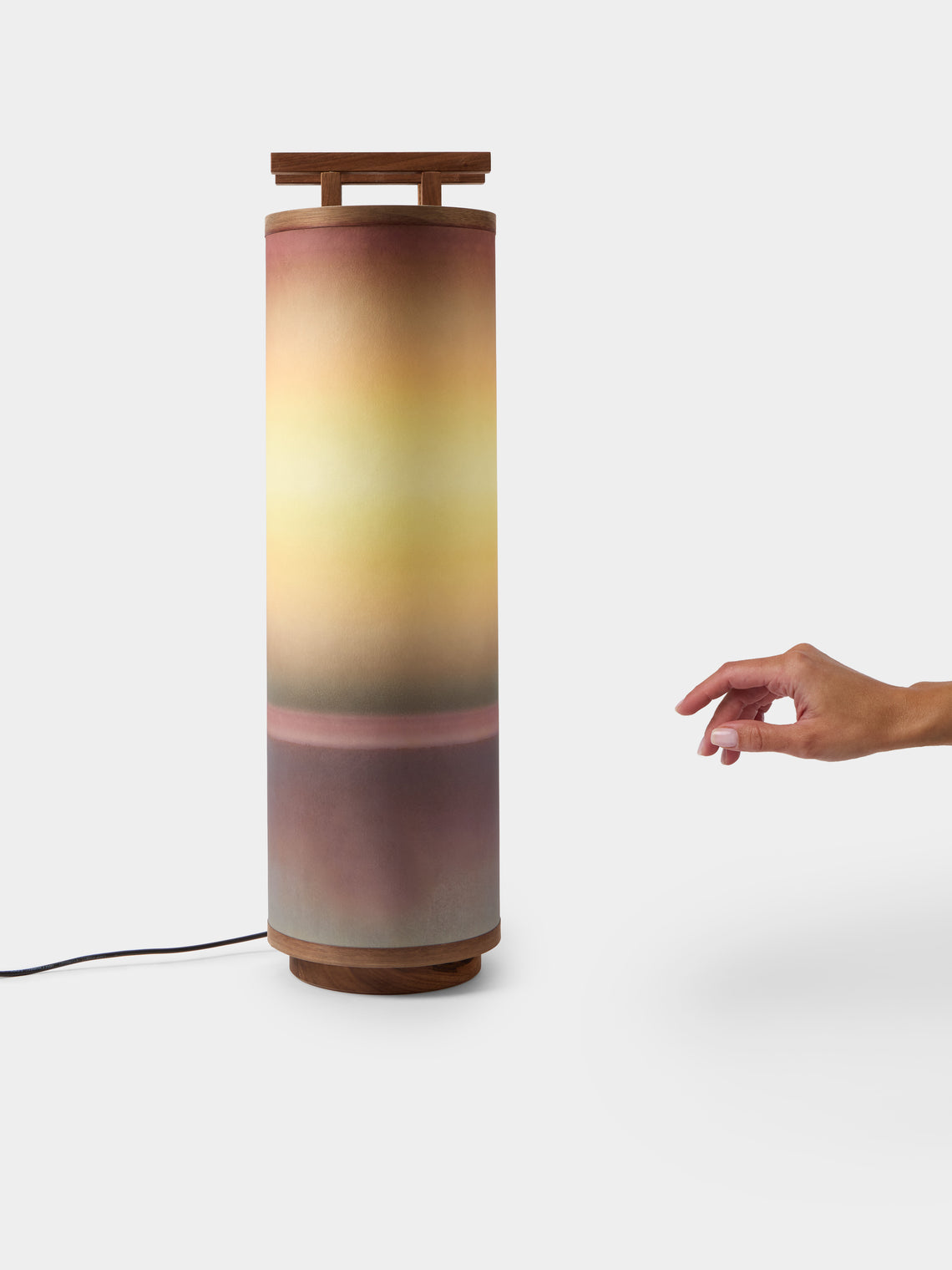 Maxime Prange - Torii Walnut and Washi Paper Large Table Lamp - Multiple - ABASK