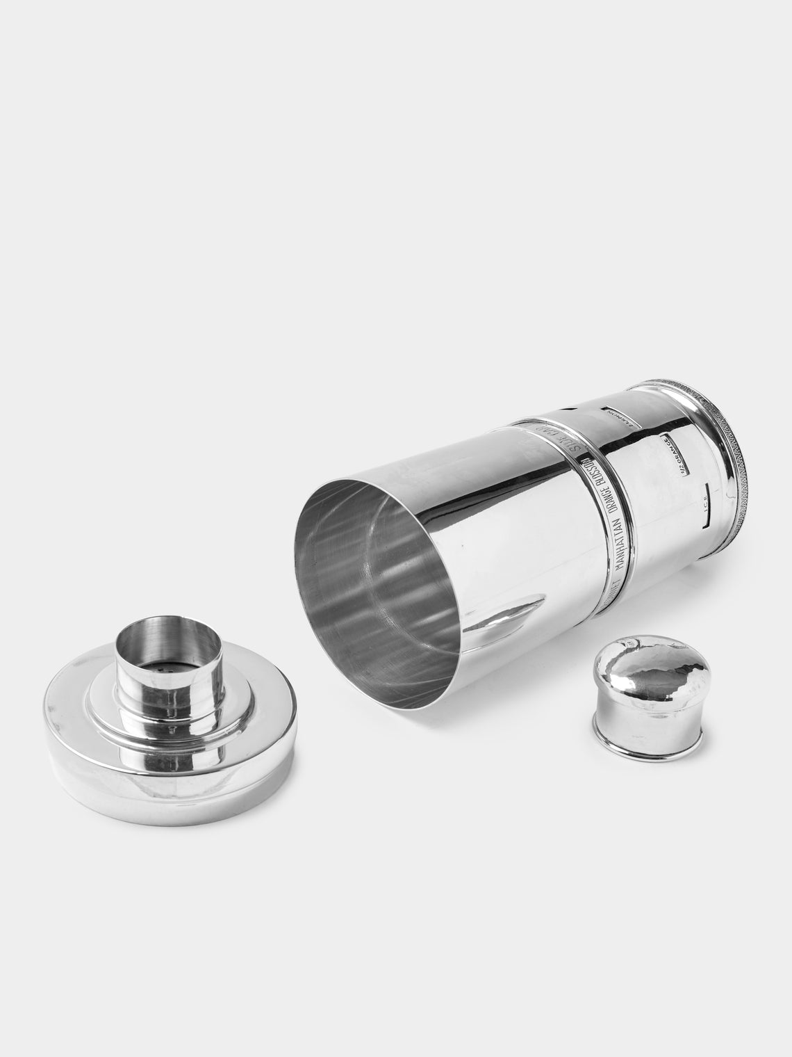 Antique and Vintage - 1940s Malabo Solid Silver Cocktail Shaker - Silver - ABASK