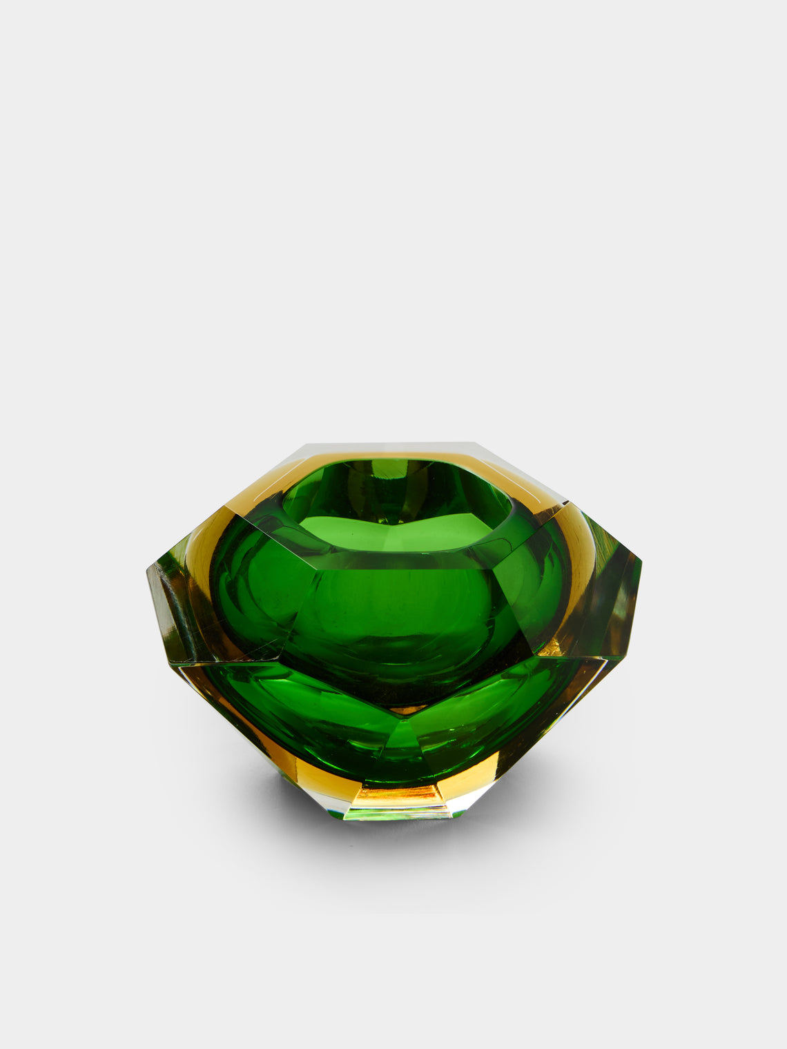 Antique and Vintage - 1970s Murano Glass Ashtray - Green - ABASK - 