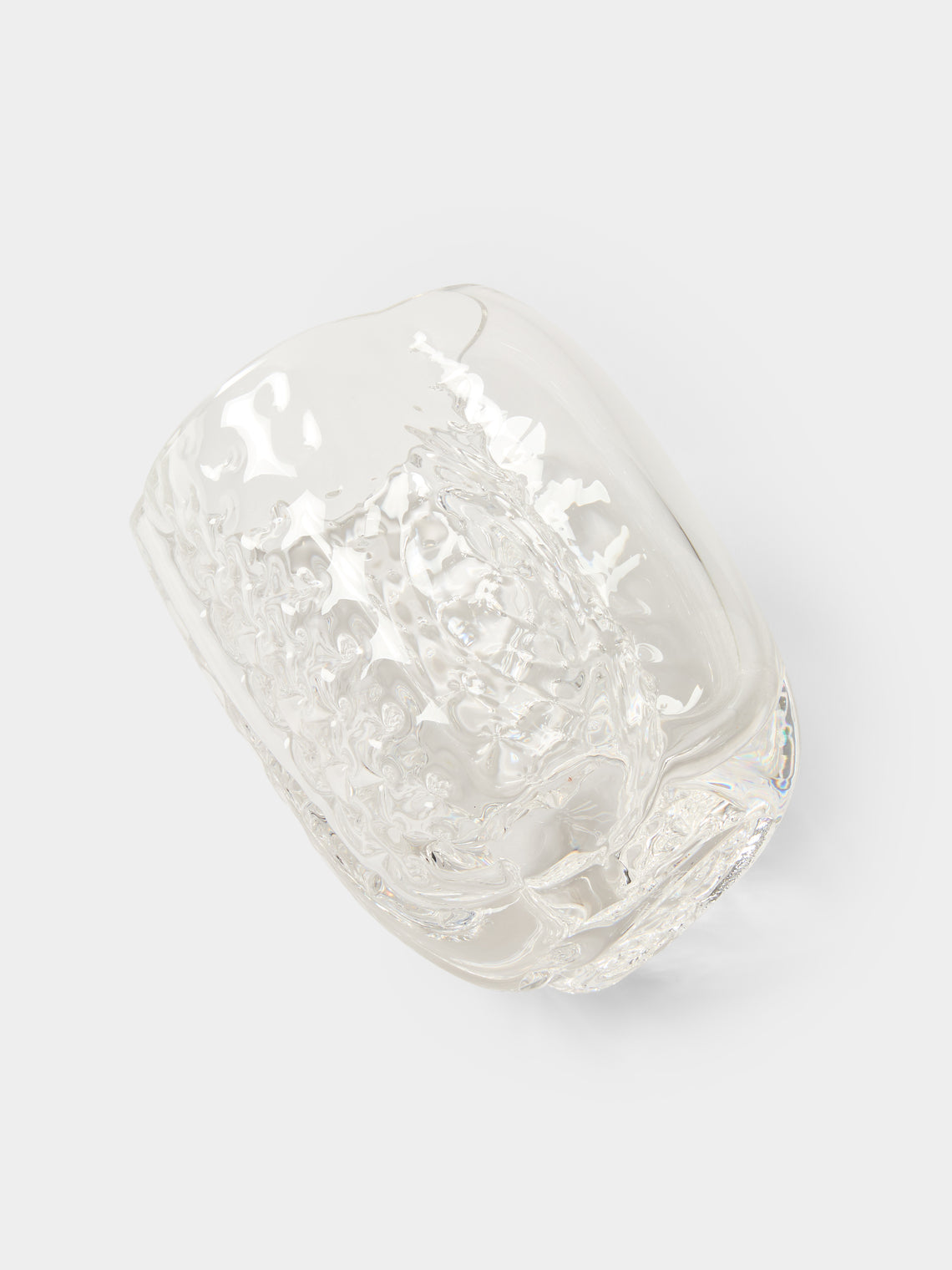 Hana Hillerová - Remix Hand-Blown Glass Vessel (6.5in/17cm) - Clear - ABASK