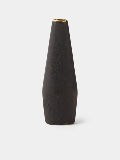 Carl Auböck - Brass Bud Vase (6.5in/16.5cm) - Black - ABASK - 