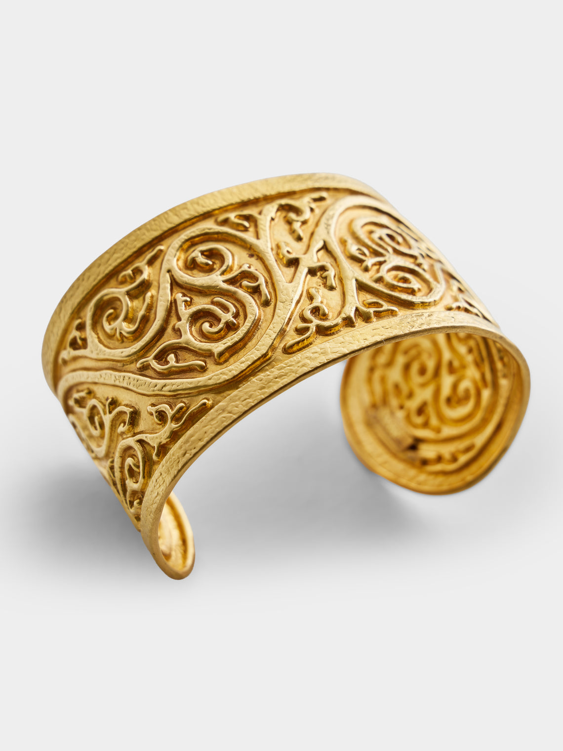 Mahnaz Collection - Vintage LALAoUNIS 18-Karat Yellow Gold Cuff Bracelet - Gold - ABASK