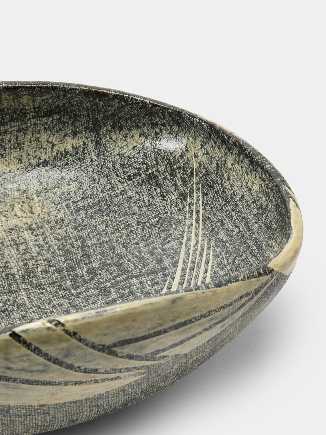 Masumi Ando - Textured Ceramic Bowl - Gray - ABASK