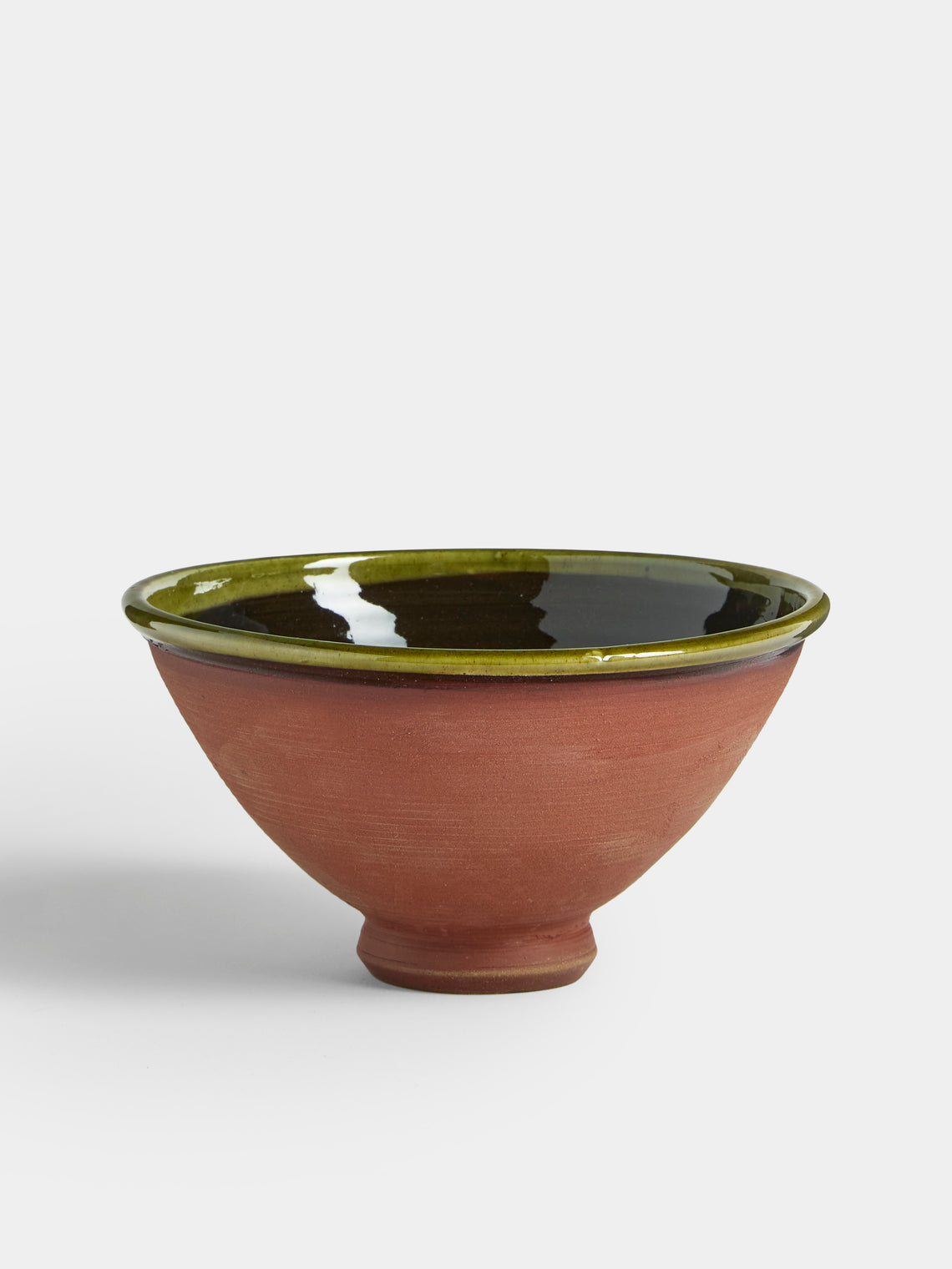 Neville Tatham - Slipware Ribbed Bowls (Set of 4) - Brown - ABASK