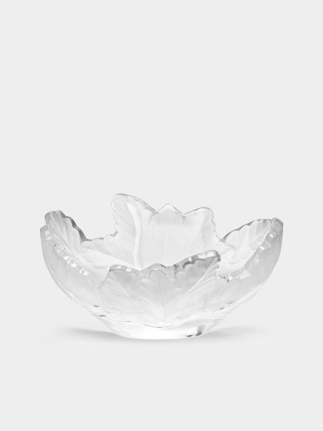 Antique and Vintage - 1950s Lalique Oak Leaf Crystal Bowl -  - ABASK - 