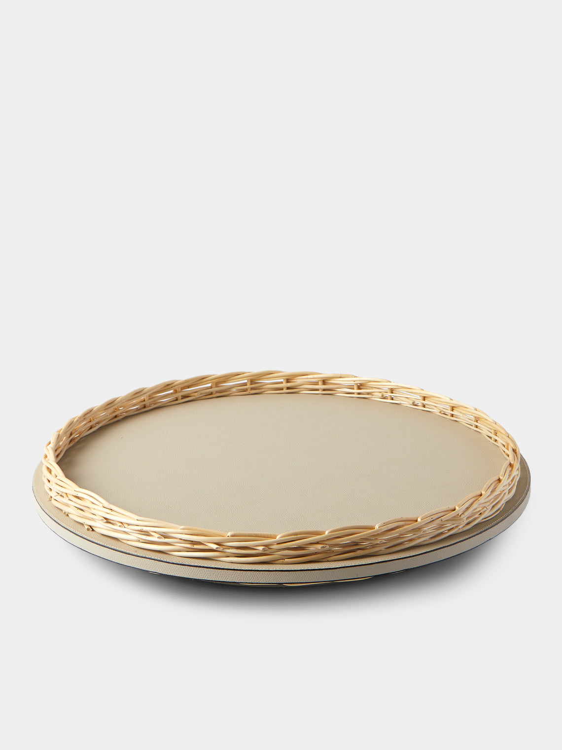 Pigment France - Orsay Willow Lazy Susan (18.5in/47cm) - Cream - ABASK  - 