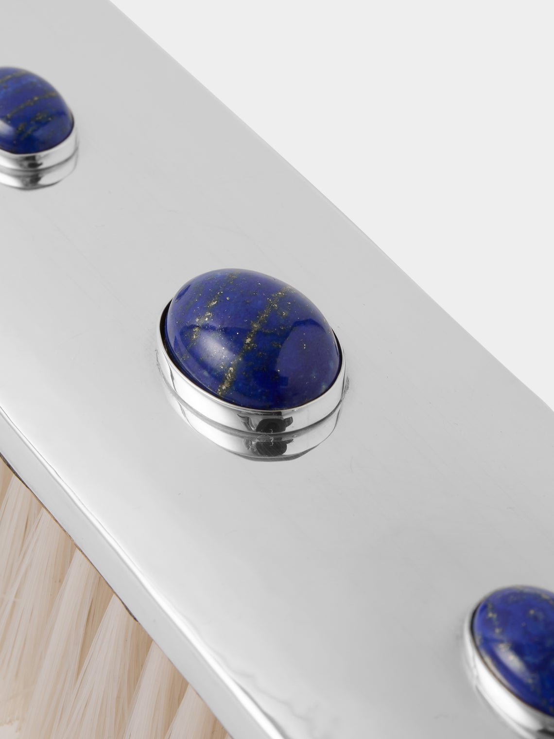 Tavares 1922 - Silver and Lapis Lazuli Suit Brush - Silver - ABASK