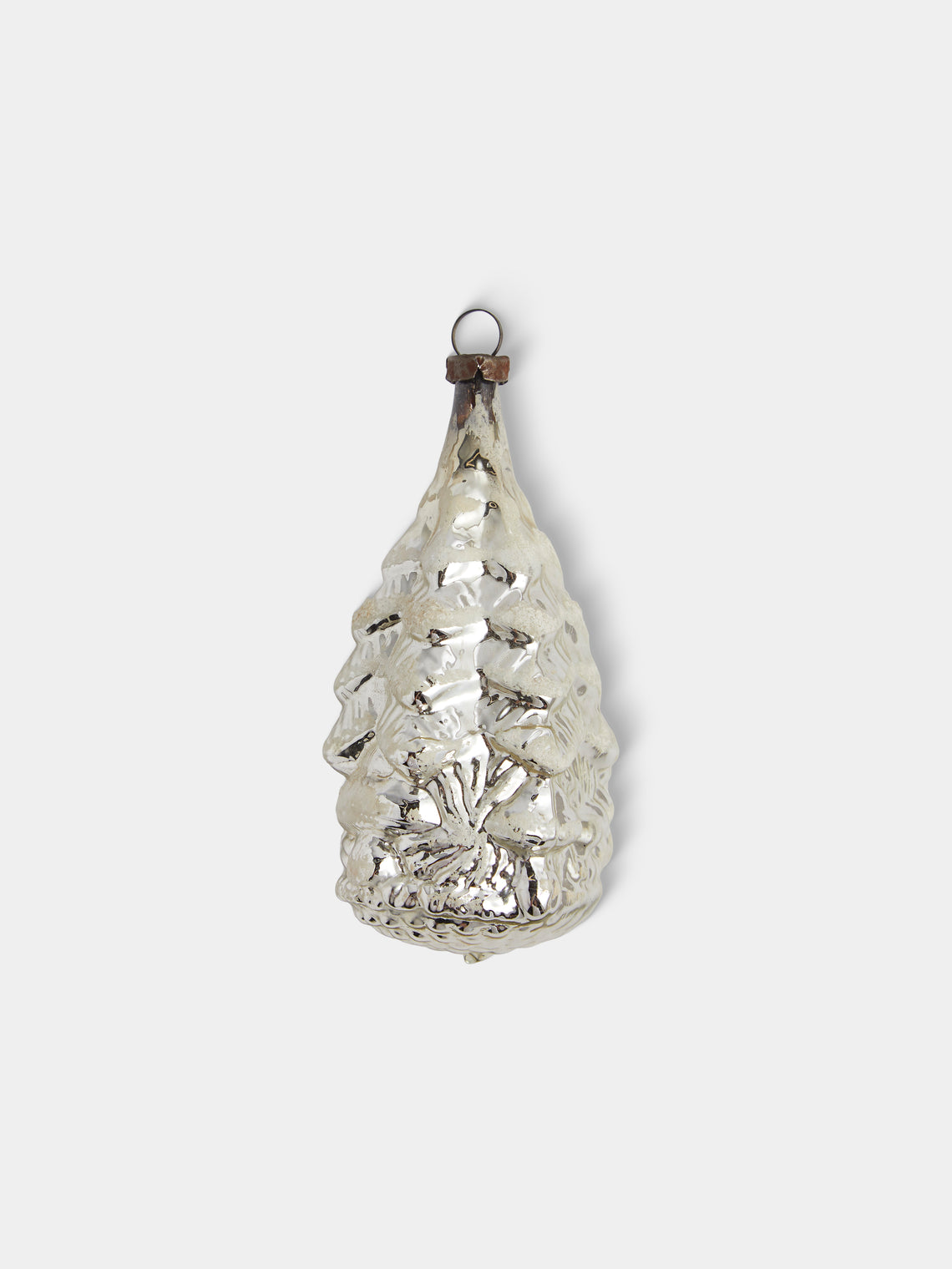 Antique and Vintage - Early-20th-Century Christmas Glass Baubles (Set of 14) - Silver - ABASK