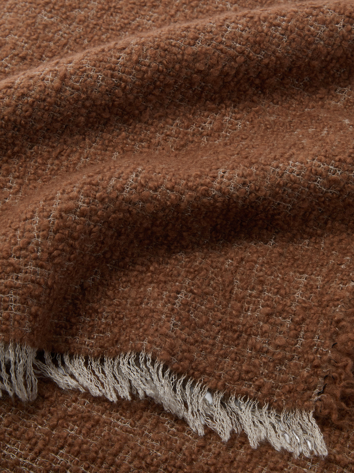 Alonpi - Peaks Cashmere and Silk Blanket (78.5in/2m) - Orange - ABASK