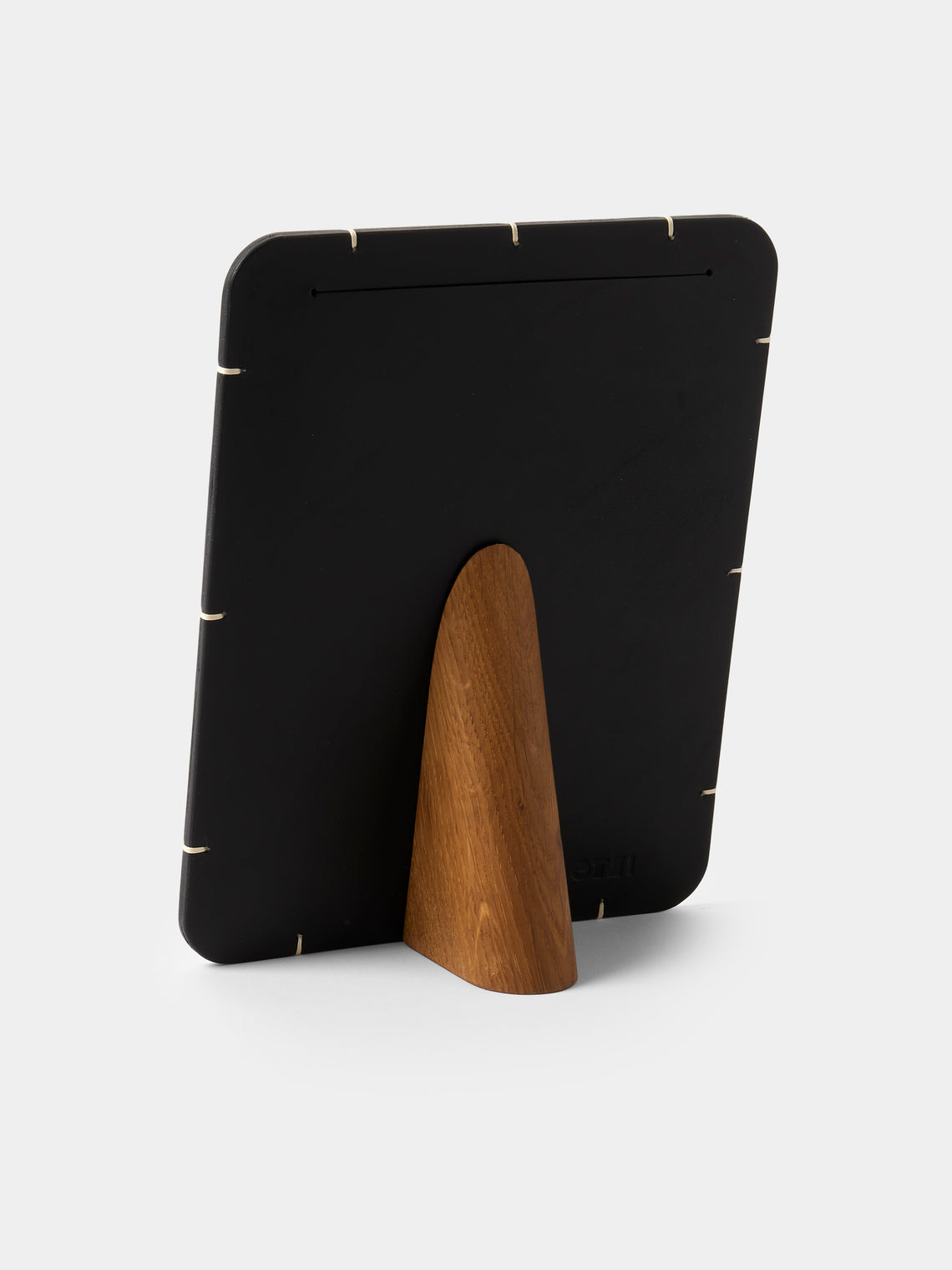 Otzi Studio - Billet Leather & Wood Photo Frame (7x5 inch Photo) - Black - ABASK