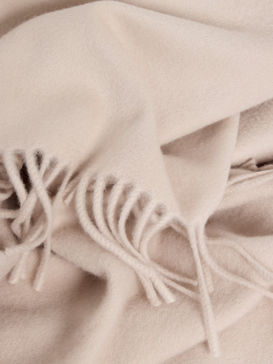 Begg x Co - Arran Cashmere Throw (72in/1.8m) - Cream - ABASK