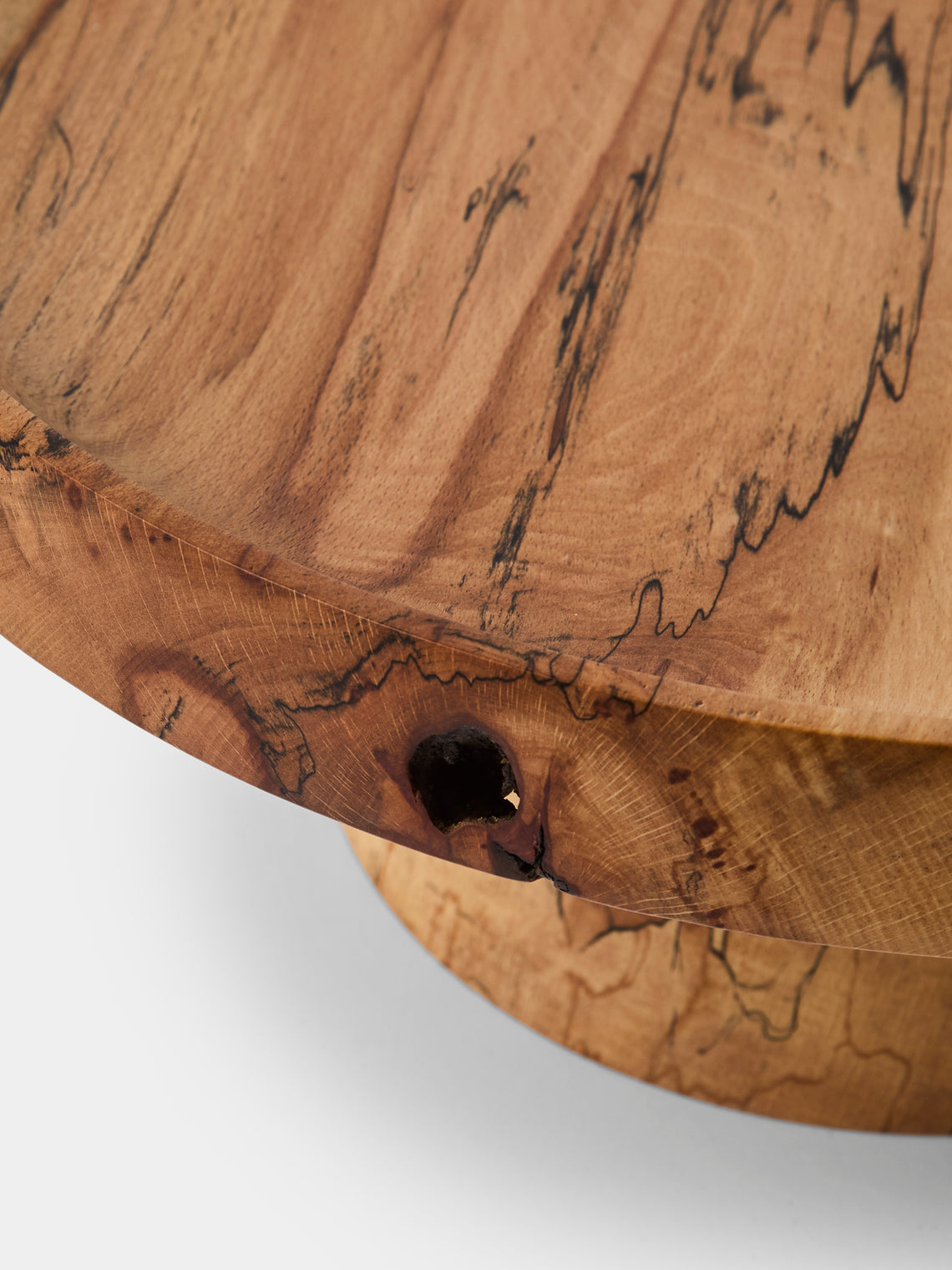 Bird & Branch - Spalted Beech Wood Raised Platter - Natural - ABASK