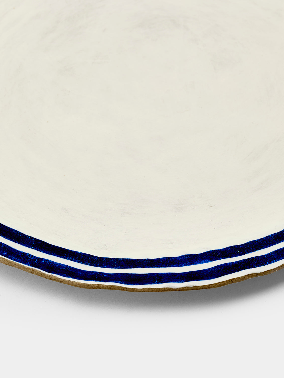 Yon Ho Kyung - Stripe Buncheong Platter - White - ABASK