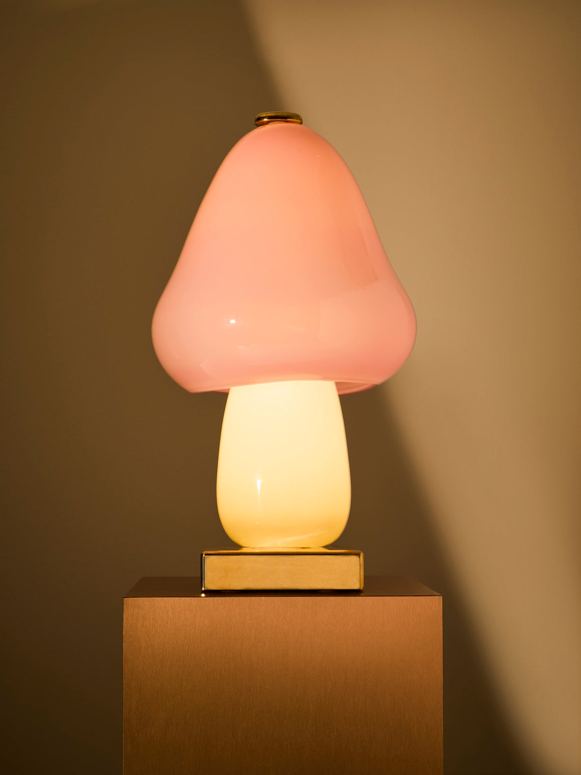 Helle Mardahl Studio - Mushroom Hand-Blown Glass Table Lamp - Pink - ABASK