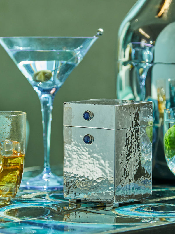 Wiener Silber Manufactur - Sterling Silver and Lapis Lazuli Cigarette Box -  - ABASK