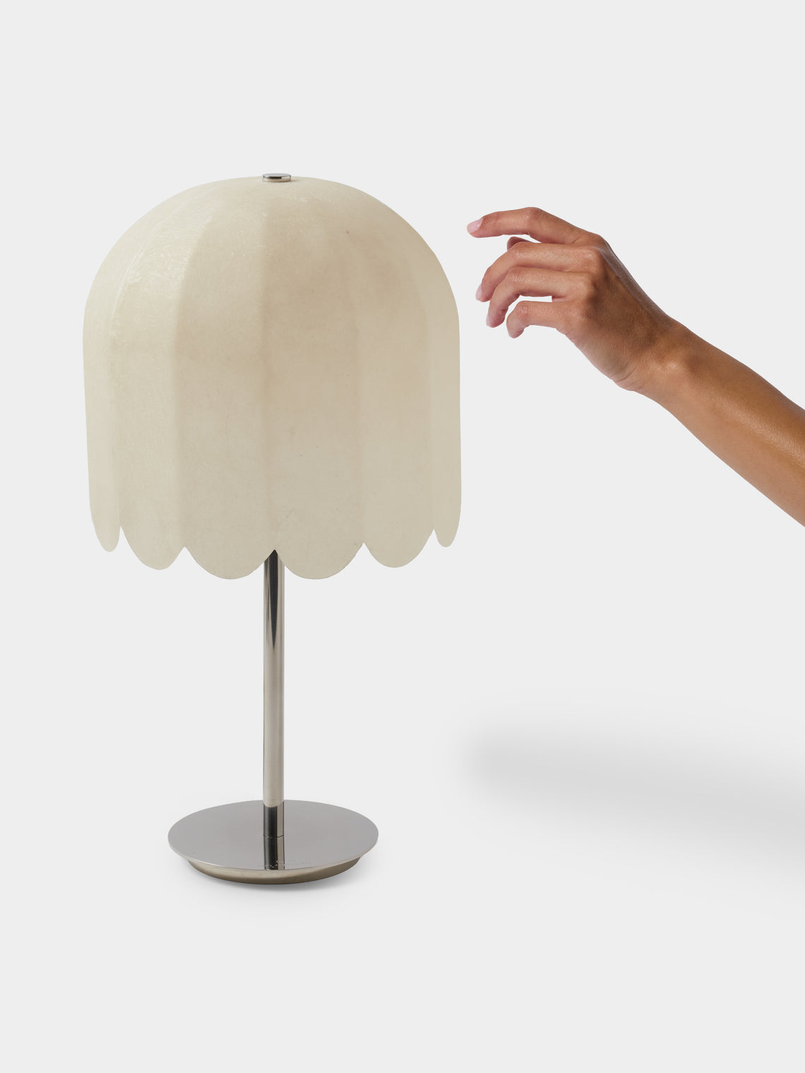 Kilzi - The Feather Fiberglass and Japanese Paper Desk Lamp - Ivory - ABASK