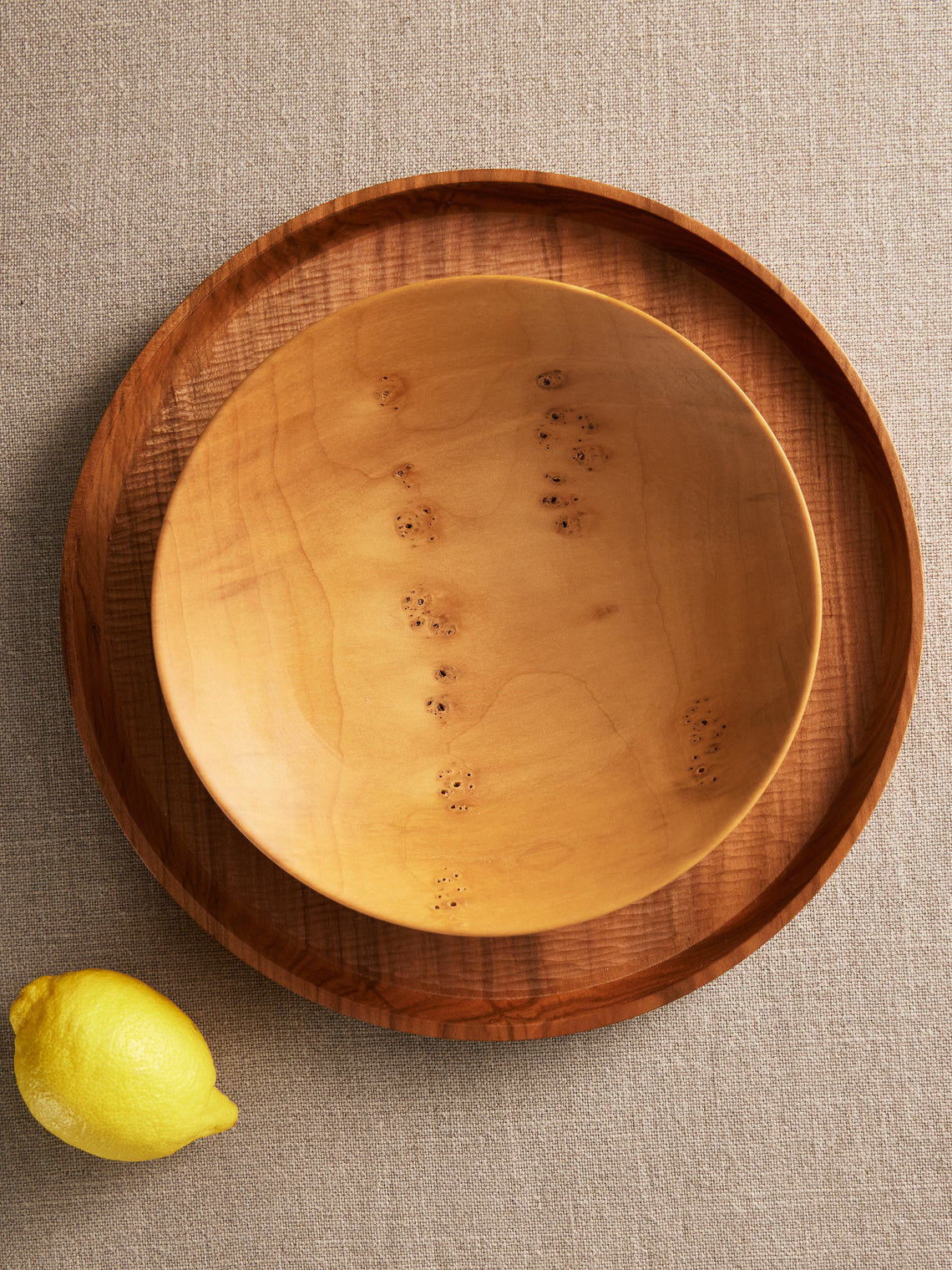 Thursday Furniture - Hand-Turned Ginkgo Footed Bowl - Natural - ABASK