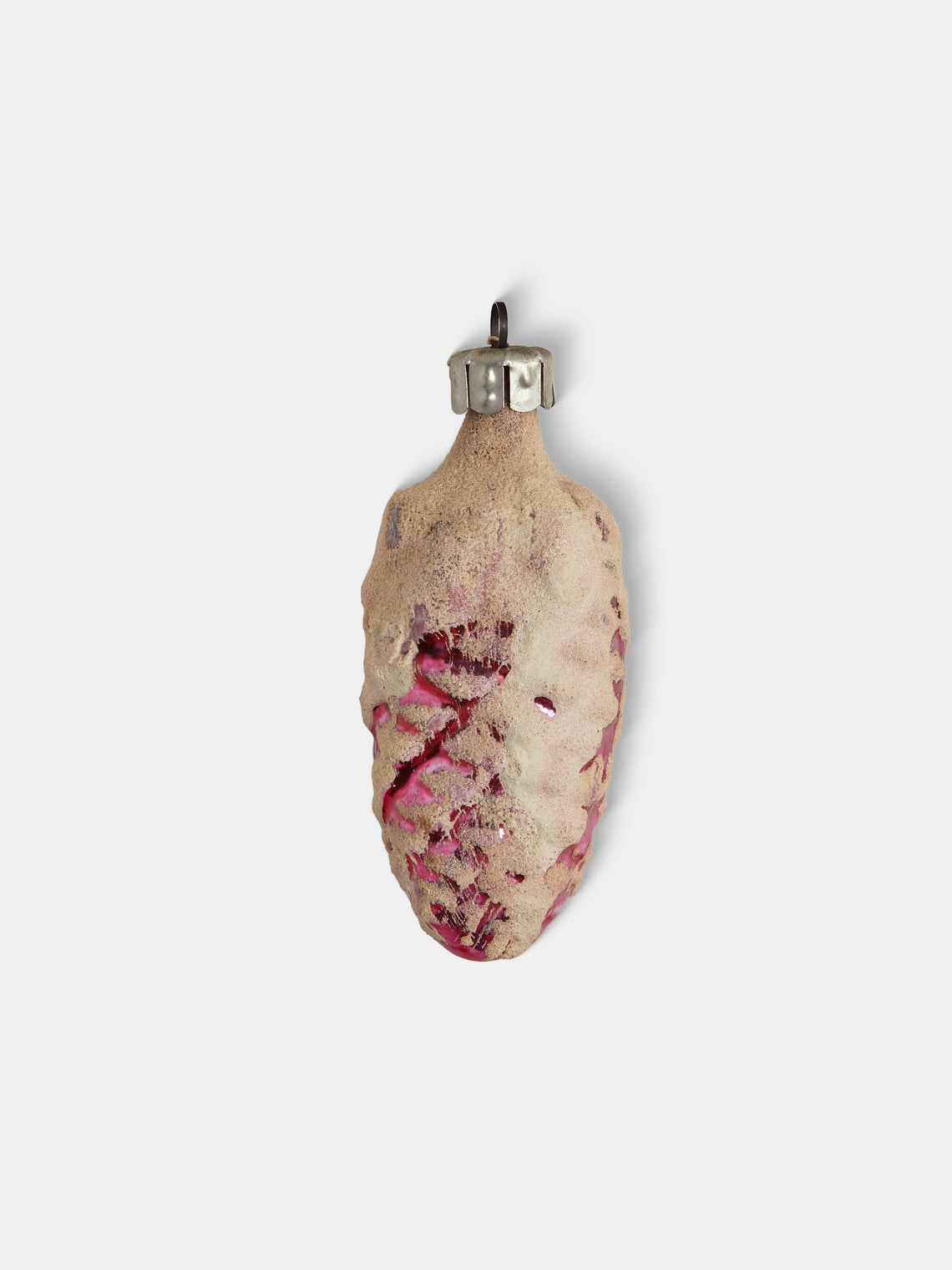 Antique and Vintage - Early-20th-Century Pinecones Glass Baubles (Set of 12) - Red - ABASK