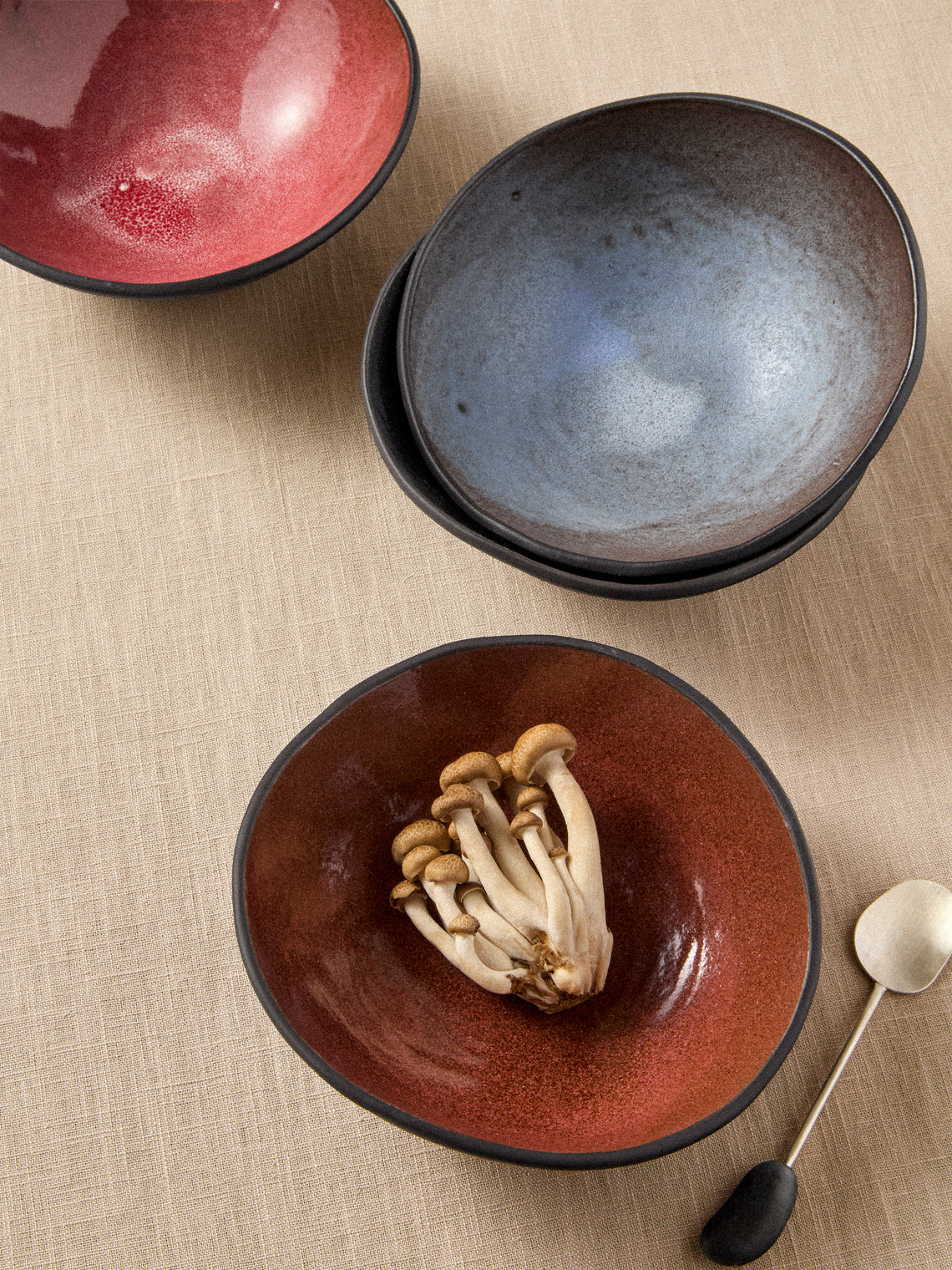 Hana Karim Studio - Hand-Built Stoneware Breakfast Bowls (Set of 4) - Multiple - ABASK