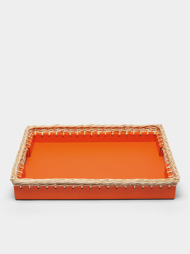 Giobagnara - Giverny Leather Tray - Orange - ABASK - 