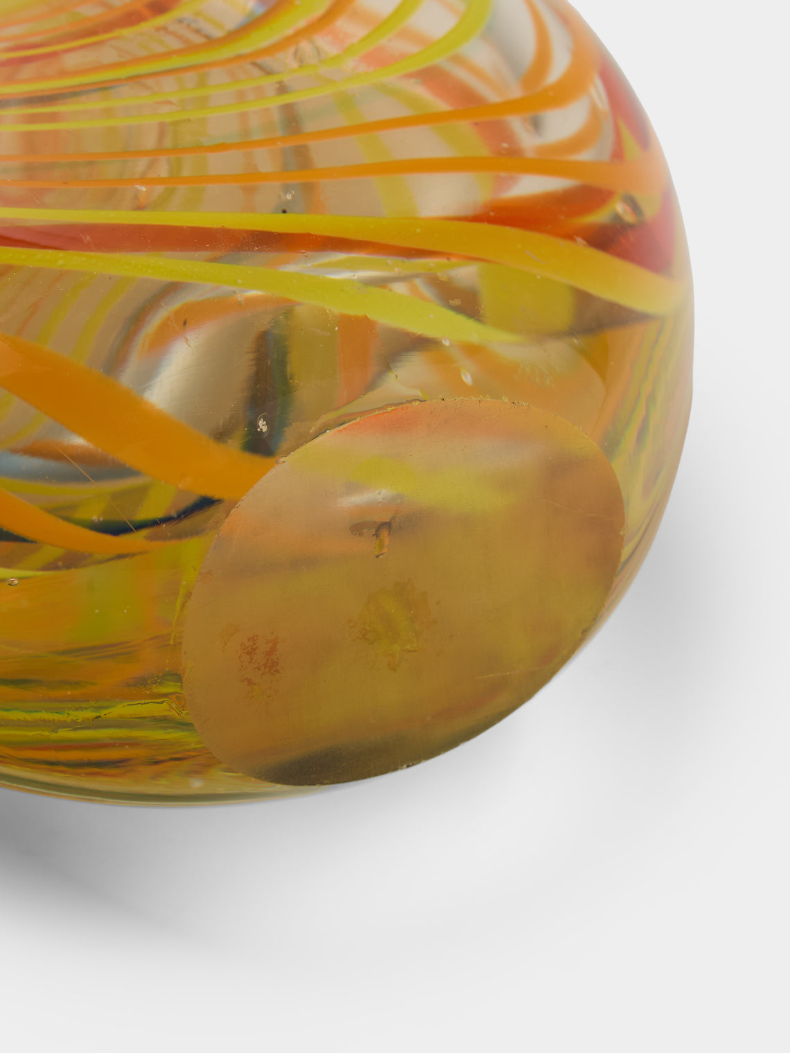 Antique and Vintage - 1960s Seguso Murano Glass Vase (12.5in/32cm) - Orange - ABASK