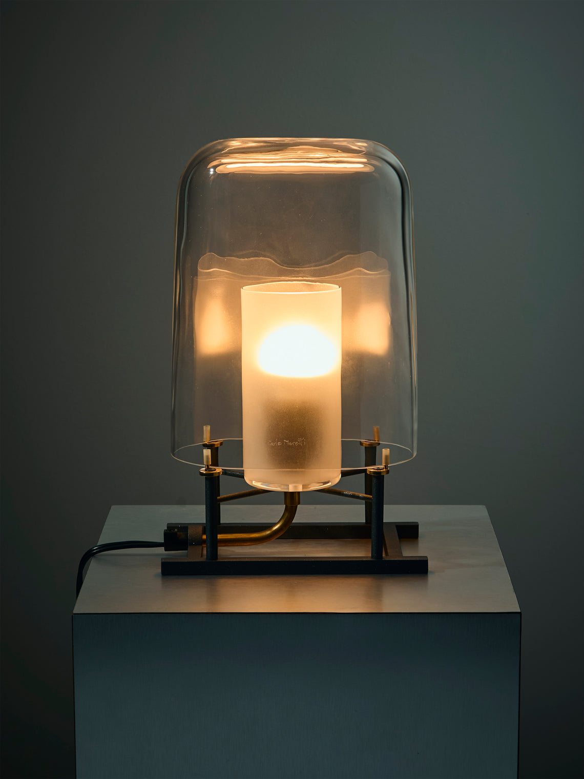 Carlo Moretti - Mito Efra Hand-Blown Murano Glass Table Lamp - Clear - ABASK