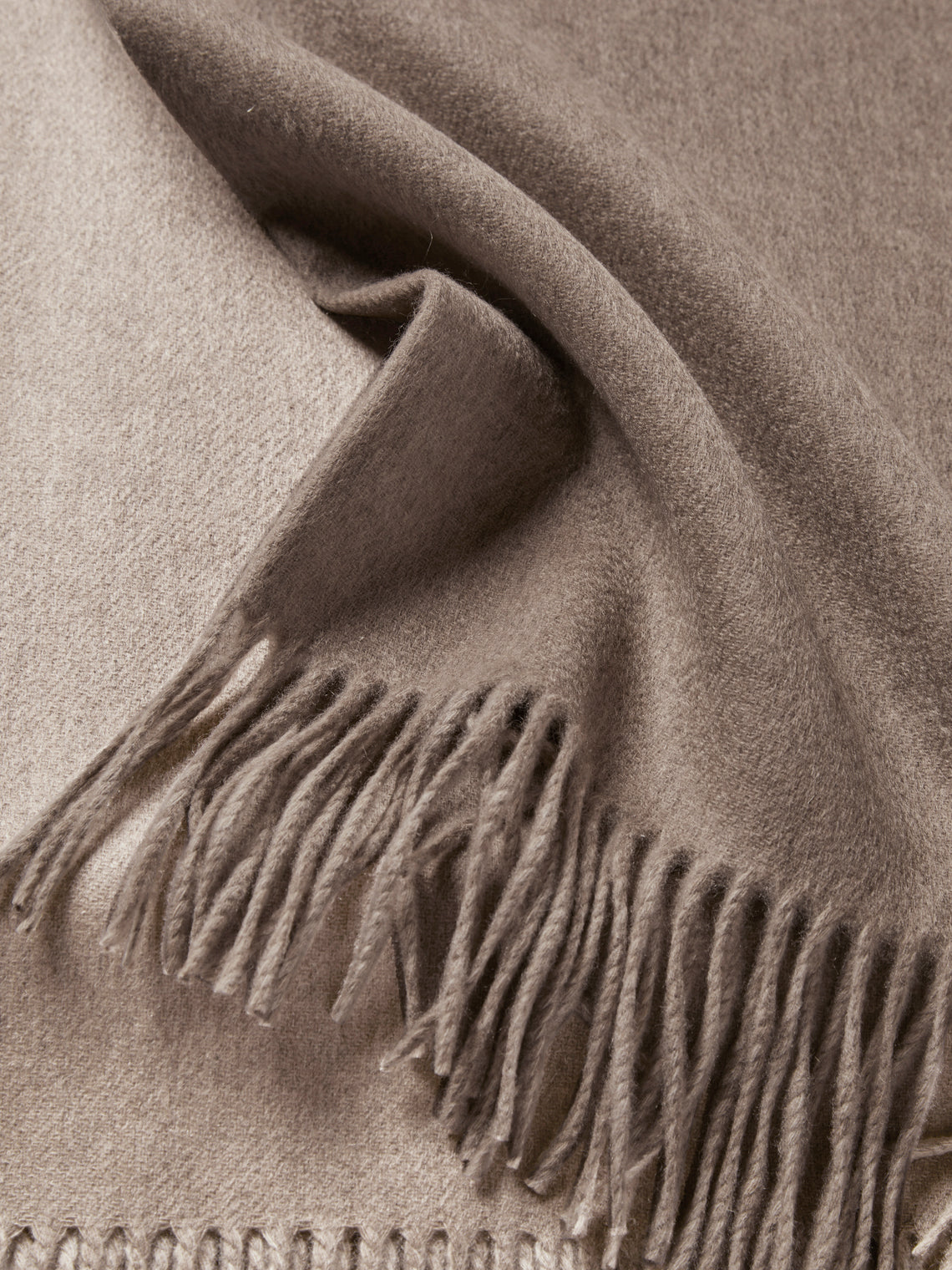 Johnstons of Elgin - Otter Cashmere Reversible Throw (75in/1.9m) - Camel - ABASK