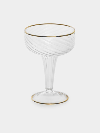 Alya Tannous - | Set of 6 | Vienna Glass Champagne Flutes - Clear - ABASK - 