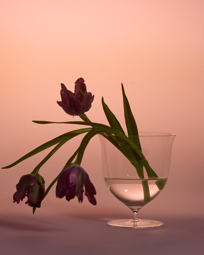 Lobmeyr - Josef Hoffmann Patrician Hand-Blown Crystal Vase (5.5in/14.5cm) - Clear - ABASK