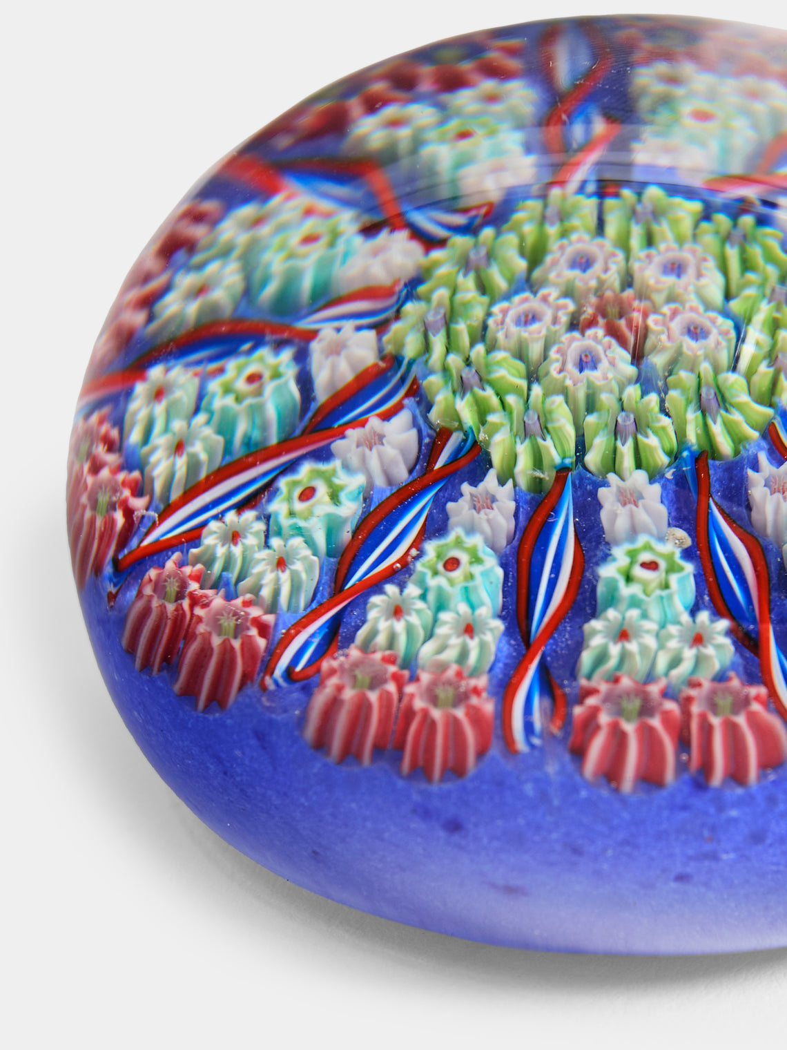 Antique and Vintage - 1930s Murano Glass Paperweight - Blue - ABASK