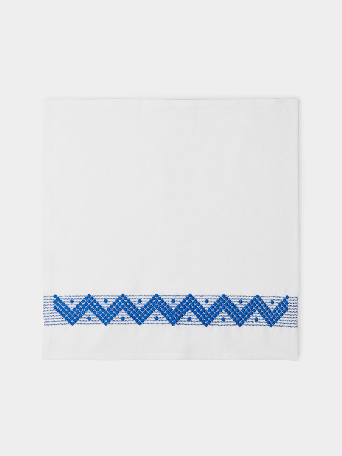 The Table Love - Zigzag Embroidered Linen Napkin (Set of 4) -  - ABASK