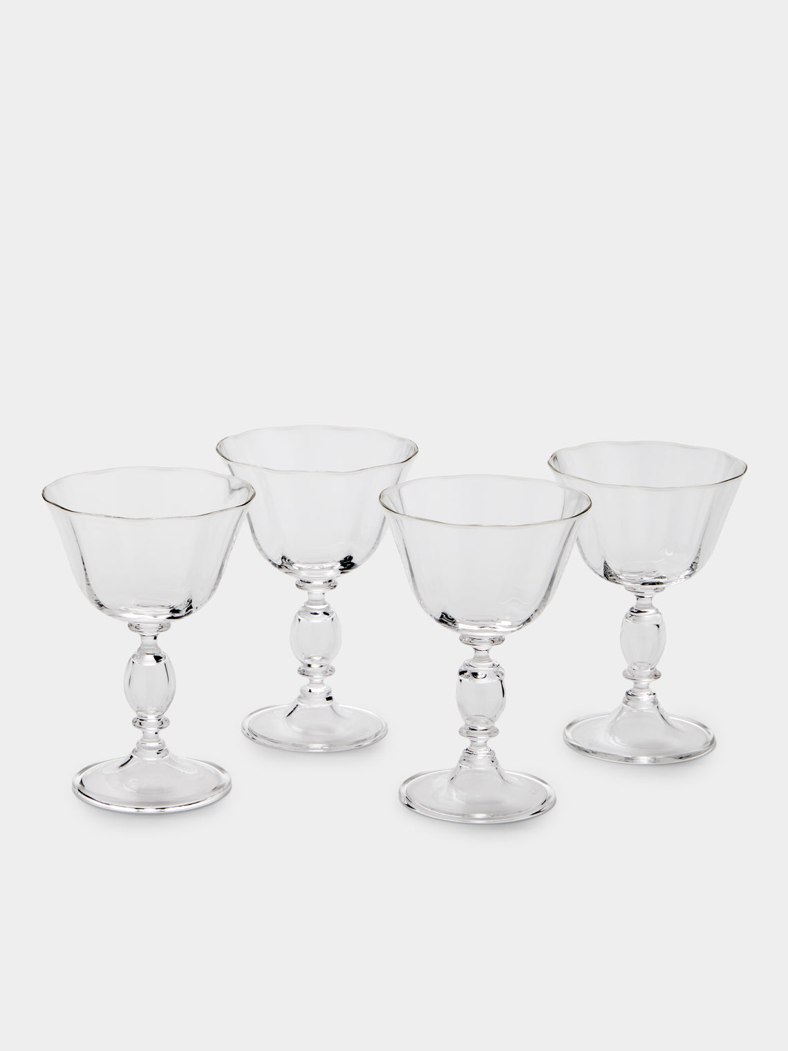 Akua Objects - Alban Crystal Red Wine Glasses (Set of 4) - Clear - ABASK - 