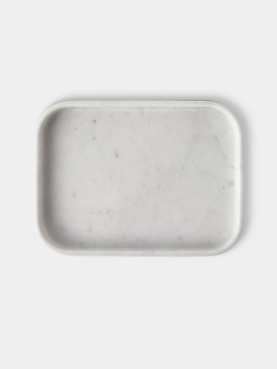 Giobagnara - Polo Marble Valet Tray (9.5in/24cm) - White - ABASK - 
