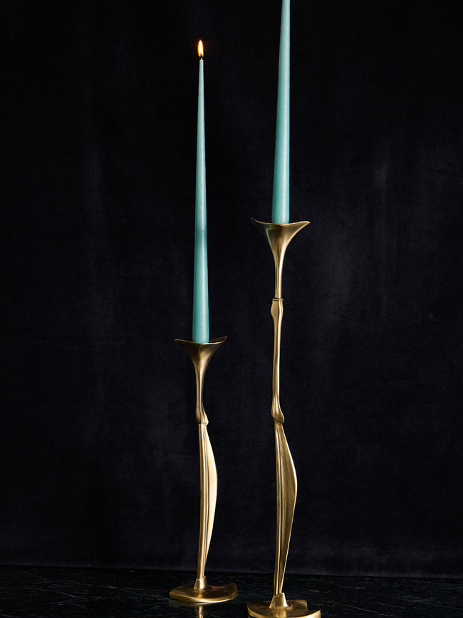 Shaha Raphael - Low Tide Fishbone Hand-Cast Brass Medium Candelabra - Gold - ABASK
