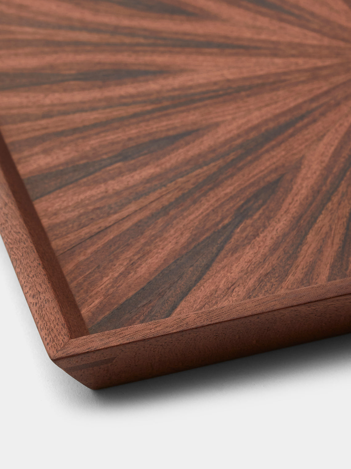 Mori Kougei - Poke Morado Wood Square Tray (10.5in/26.5cm) - Brown - ABASK