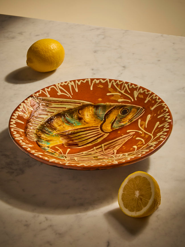 Antique and Vintage - Mid-Century Fish Ceramic Bowl - Multiple - ABASK