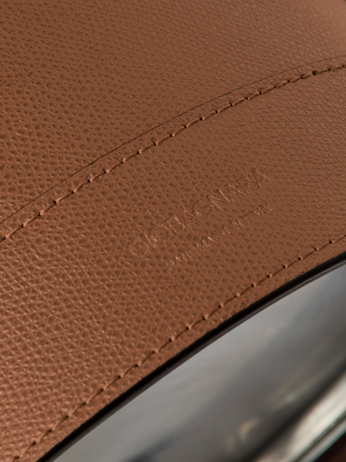 Giobagnara - Brus Leather Wastepaper Bin - Brown - ABASK