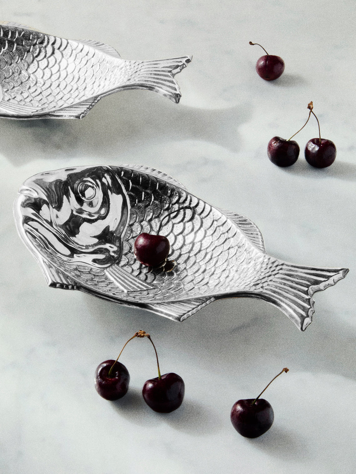 Antique and Vintage - 1970s Sterling Silver Fish Platter - Silver - ABASK